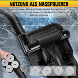 3800W Concrete Grinder Floor Polisher – Heavy Duty 6 - Speed Surface Grinding Machine with Dust Control System