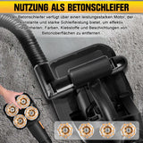 3800W Concrete Grinder Floor Polisher – Heavy Duty 6 - Speed Surface Grinding Machine with Dust Control System