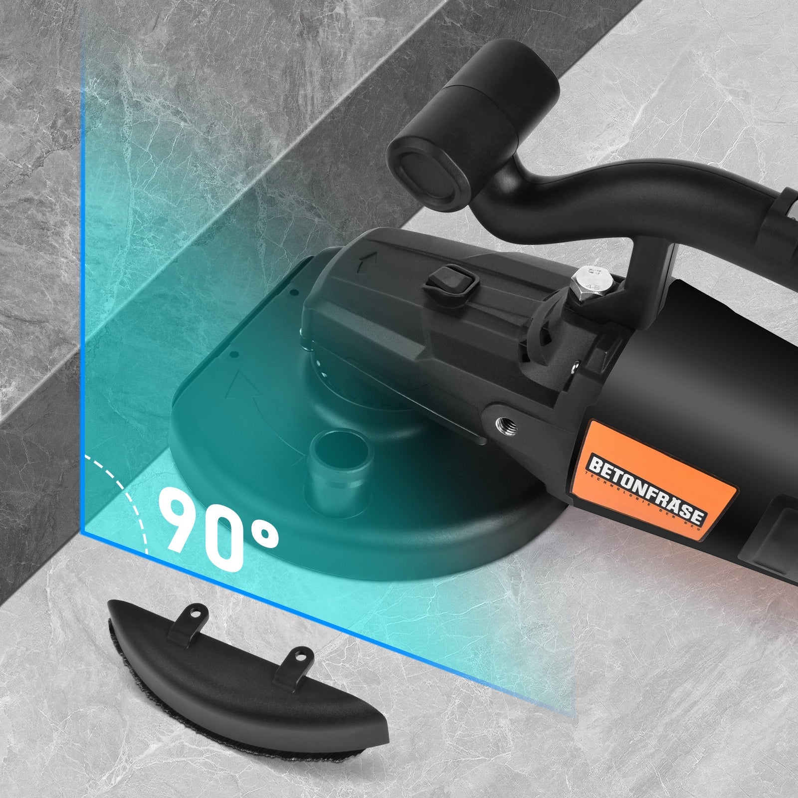 3800W Concrete Grinder – Heavy - Duty Multifunctional Polisher with Adjustable Speed for Concrete & Stone Surfaces