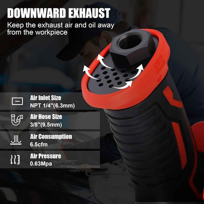 XIIW Air Impact Wrench - 1/2" Adjustable Speed Control with High Torque