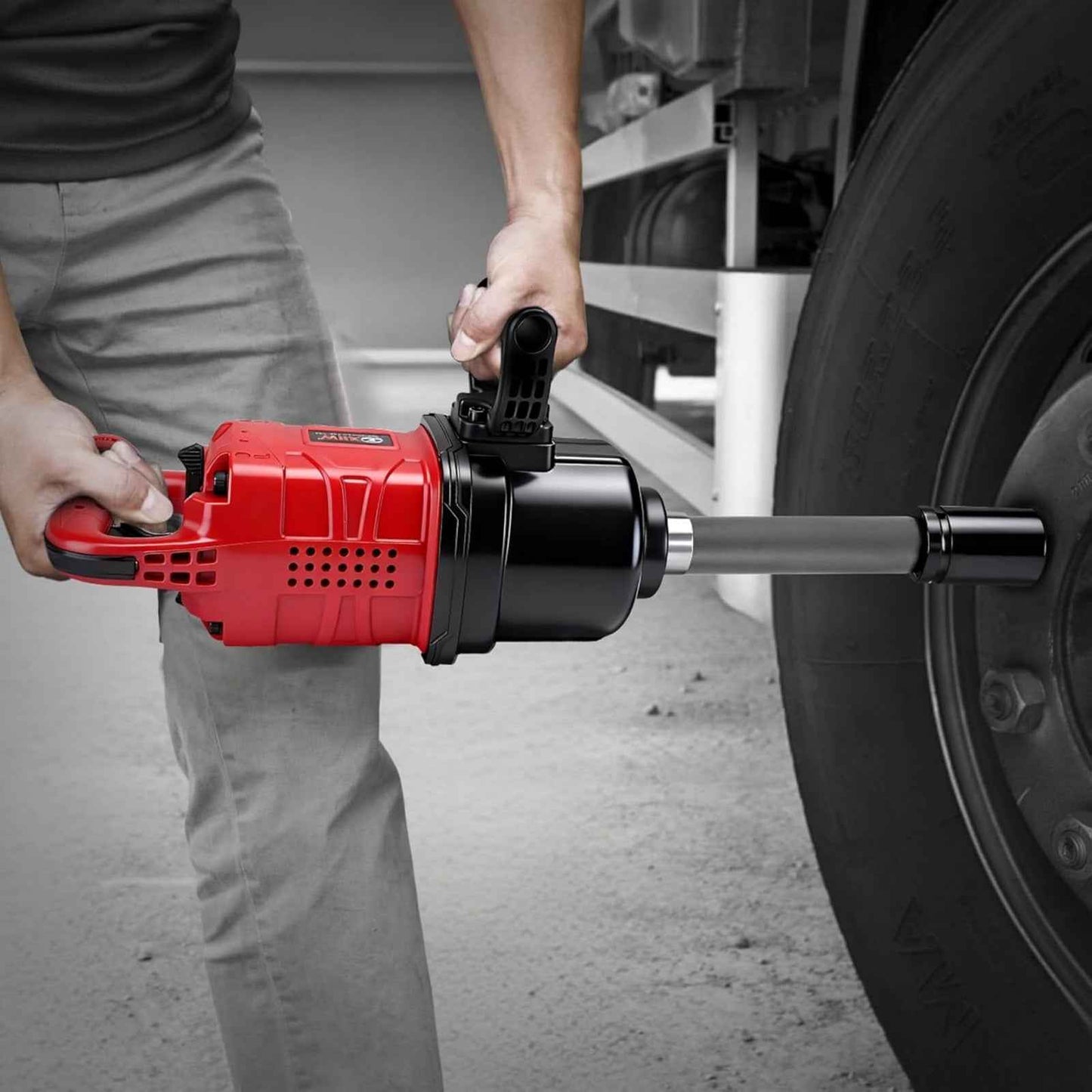 Pneumatic Impact Wrench - XIIW PT-1580, 1" Ultra-Powerful 1950 ft-lb