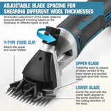 Efficient Powerful 500W Cordless Sheep Shearing Clippers for Thick Coats