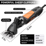 Effortlessly Shear Thick Wool and Pet Coats with Our 550W Electric Sheep Shears