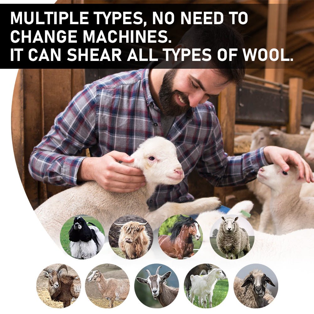 Effortlessly Shear Thick Wool and Pet Coats with Our 550W Electric Sheep Shears