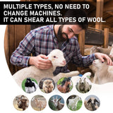 Effortlessly Shear Thick Wool and Pet Coats with Our 550W Electric Sheep Shears