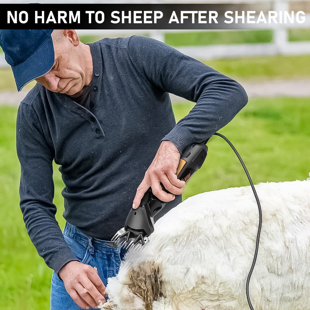 Effortlessly Shear Thick Wool and Pet Coats with Our 550W Electric Sheep Shears