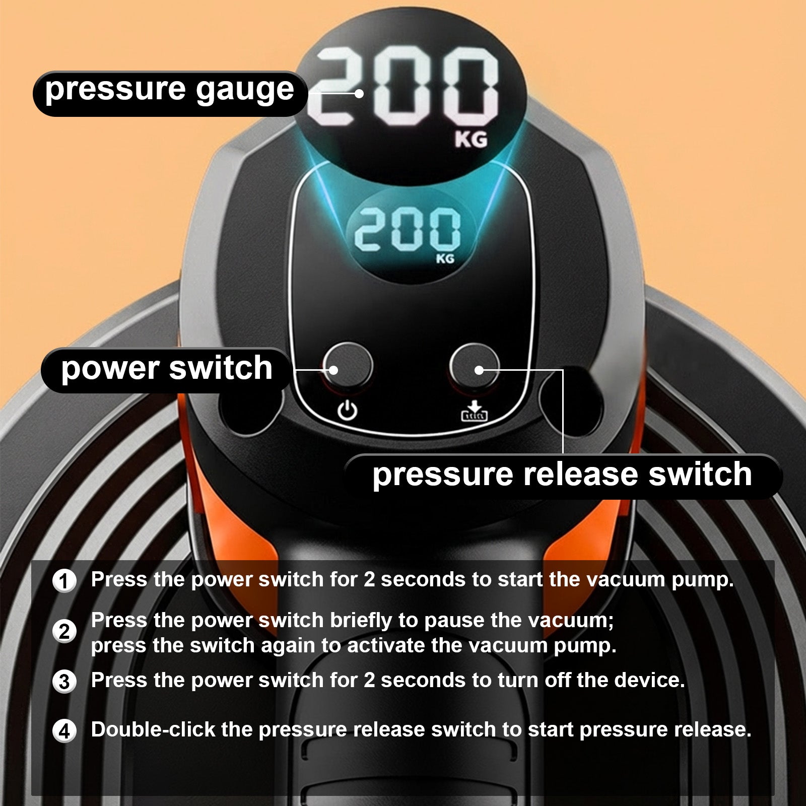 Electric Vacuum Lifter 300 kg | Cordless Battery - Powered with Automatic Pressure Regulation | Professional Slab Lifter for Porcelain Tiles, Patio Slabs & Glass