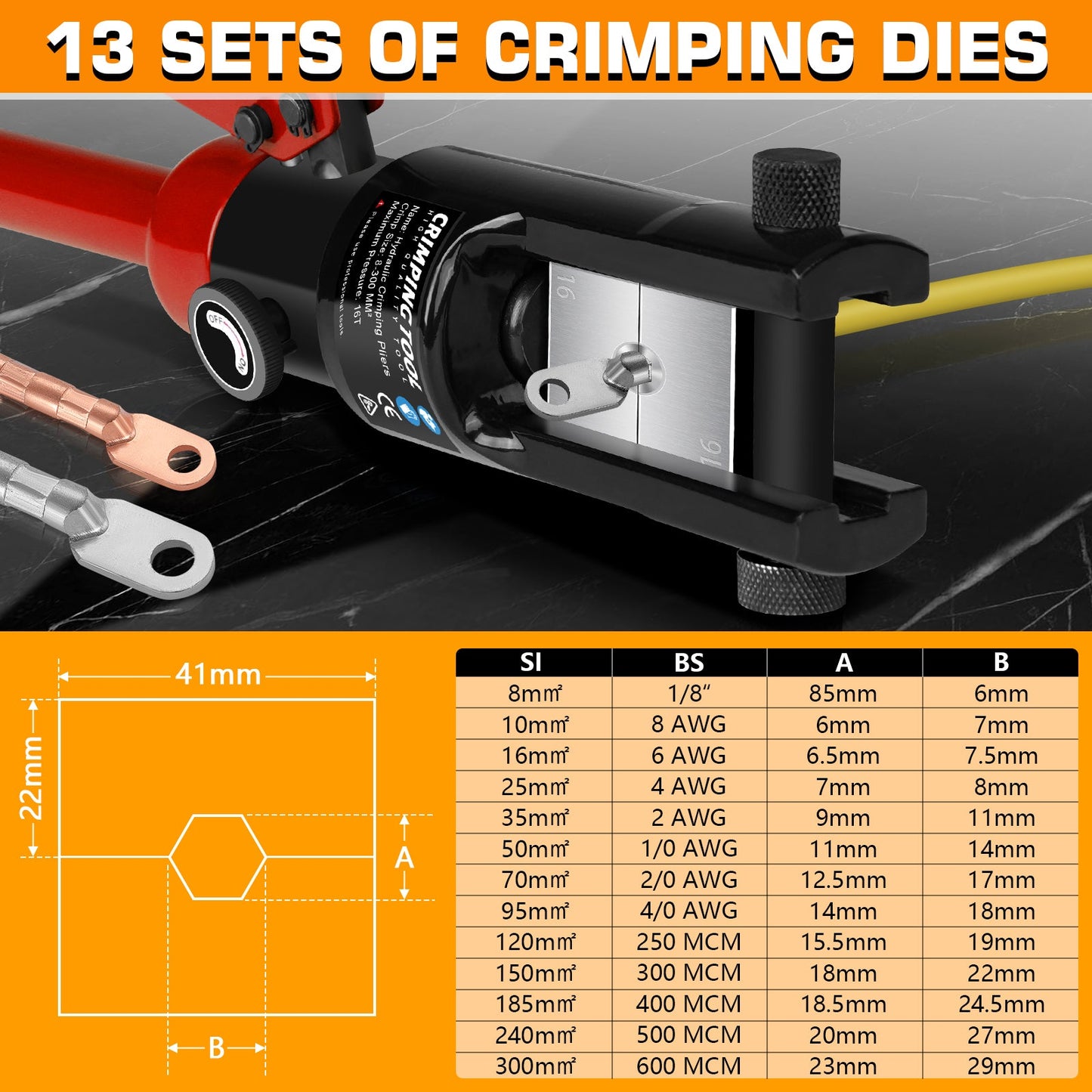 Powerful Hydraulic Wire Crimping Tool for Precise and Efficient Cable Connections