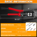 Powerful Hydraulic Wire Crimping Tool for Precise and Efficient Cable Connections