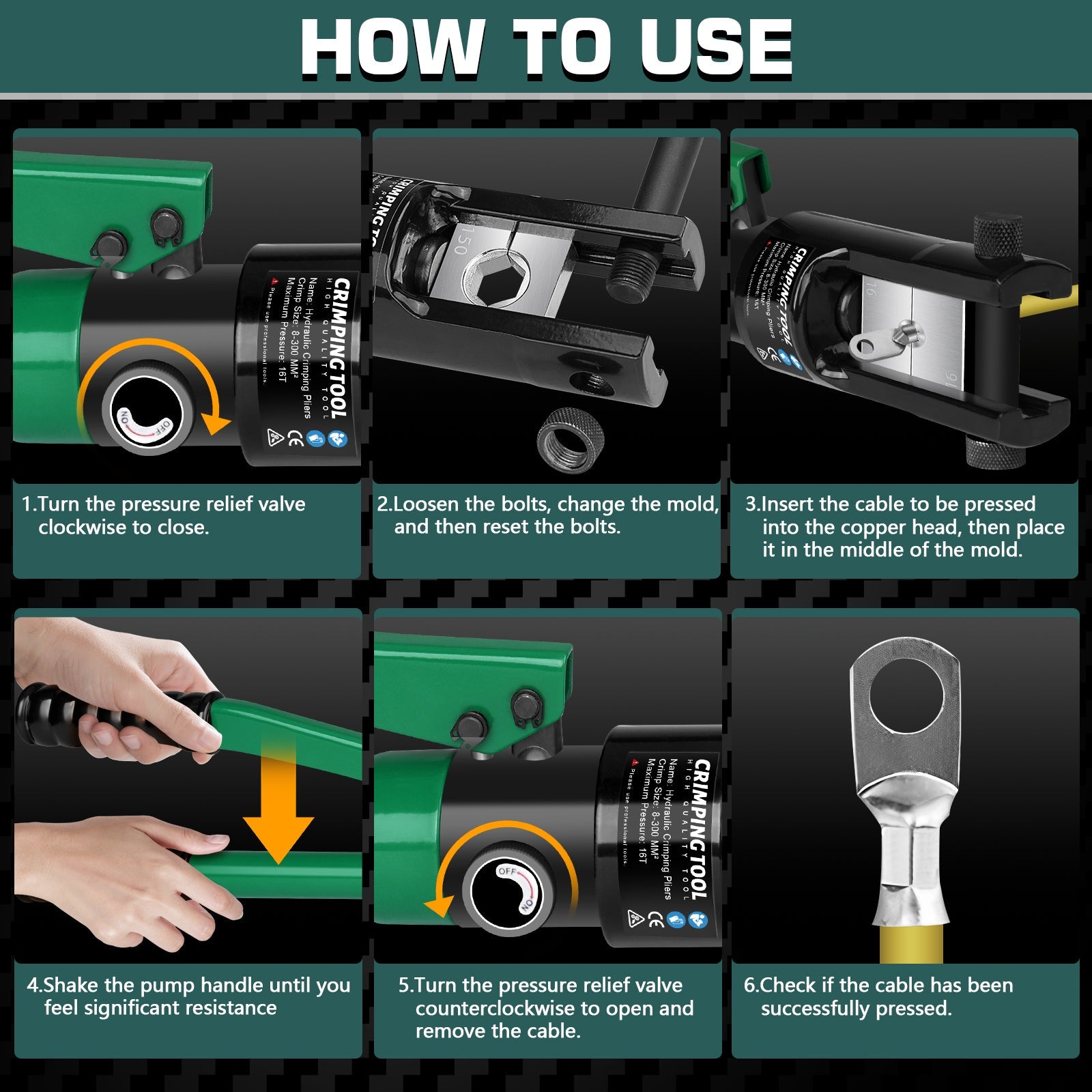 Powerful Hydraulic Wire Crimping Tool for Precise and Reliable Cable Connections