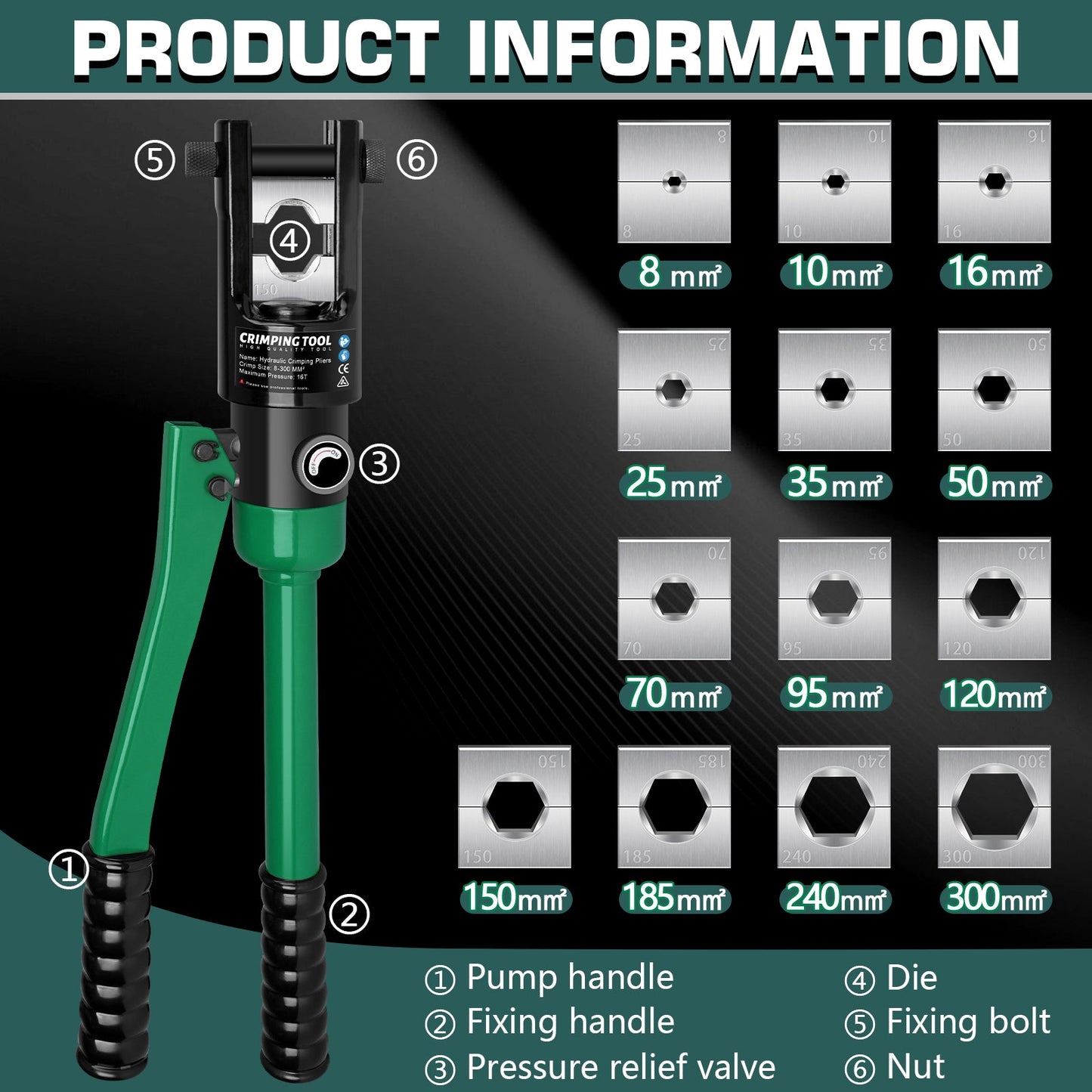 Powerful Hydraulic Wire Crimping Tool for Precise and Reliable Cable Connections