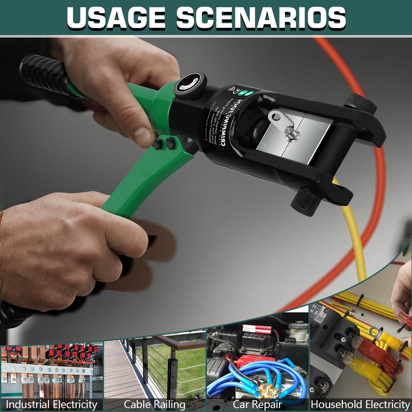 Powerful Hydraulic Wire Crimping Tool for Precise and Reliable Cable Connections