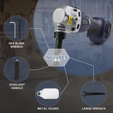 Precision 360° Rotating Metal Nibbler with Powerful 800W Brushless Motor