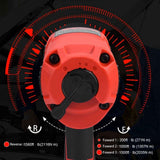 XIIW 1/2" Air Impact Wrench Kit - Twin Hammer, 1560 ft - lb Torque with 10 Sockets