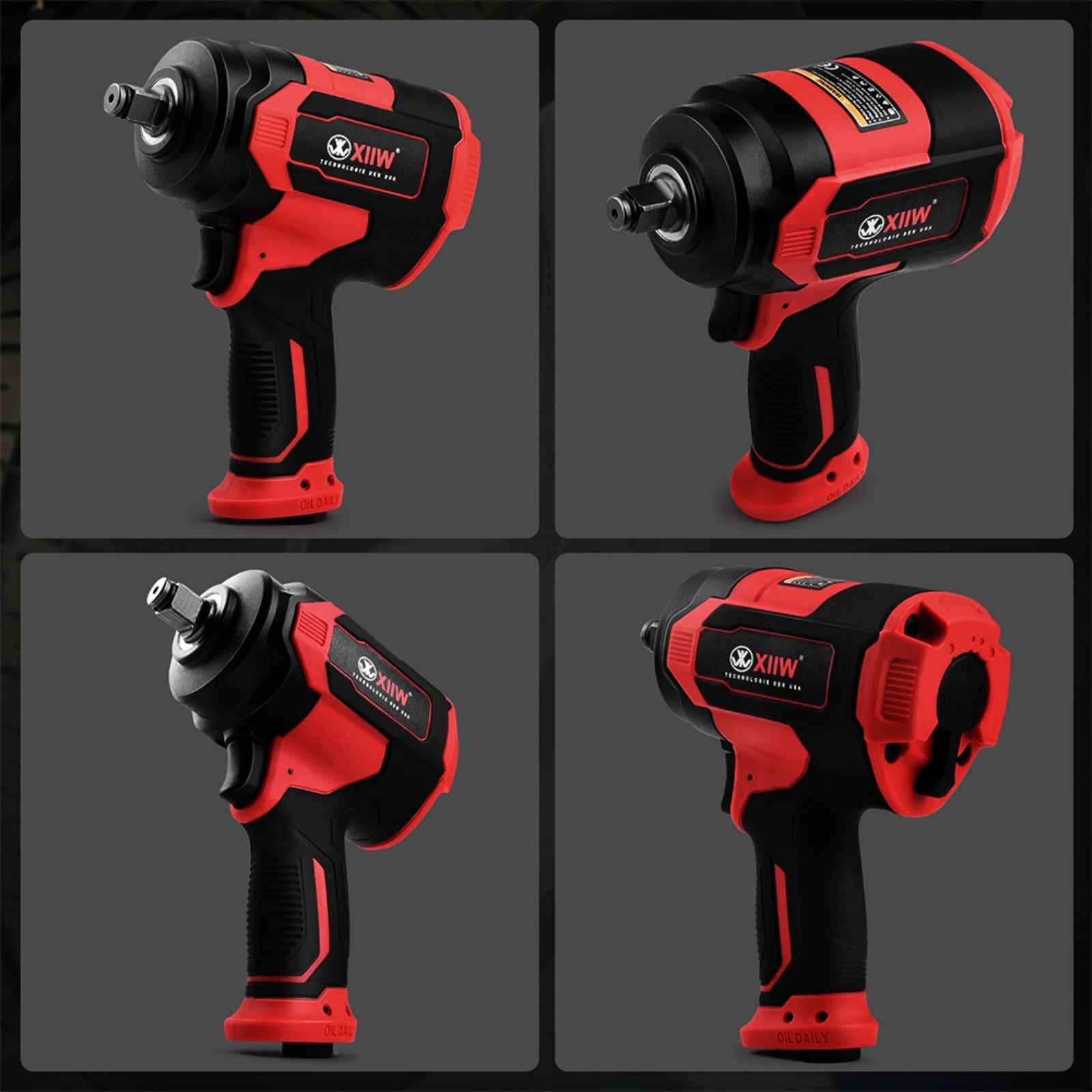 XIIW Air Impact Wrench - Compact Design with High Torque Performance