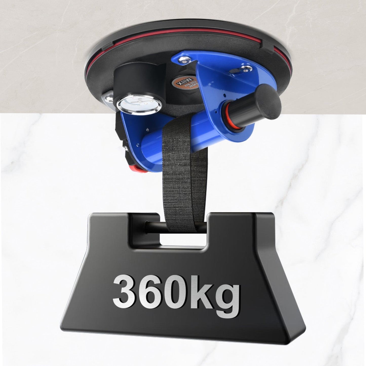 XIIW® Portable Suction Lifter – Heavy - Duty 8" Vacuum Cup, 360kg Load Capacity, Stainless Steel Handle