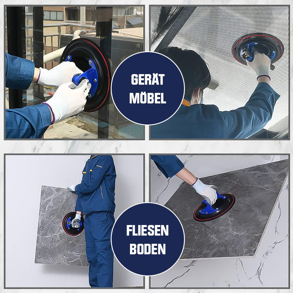 XIIW® Portable Suction Lifter – Heavy - Duty 8" Vacuum Cup, 360kg Load Capacity, Stainless Steel Handle