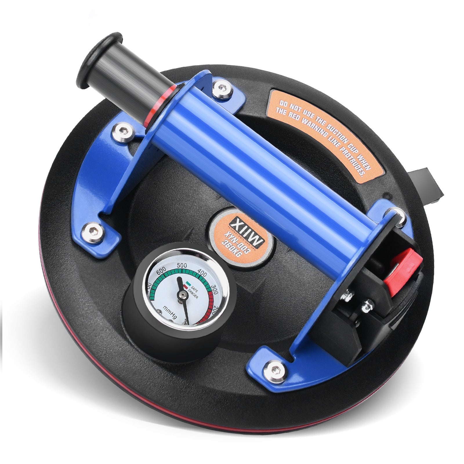 XIIW® Portable Suction Lifter – Heavy - Duty 8" Vacuum Cup, 360kg Load Capacity, Stainless Steel Handle