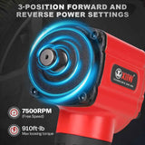 XIIW PT - 1320 Air Impact Wrench - 1/2" Twin Hammer with 910 ft - lb Torque